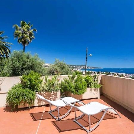 Relaxing Place With Wonderful View...Calme Avec Vue Magnifique Sur La Baie Des Anges, Mais En Campagne A 12 Minutes De La Promenade Des Anglais Nice Exteriör bild